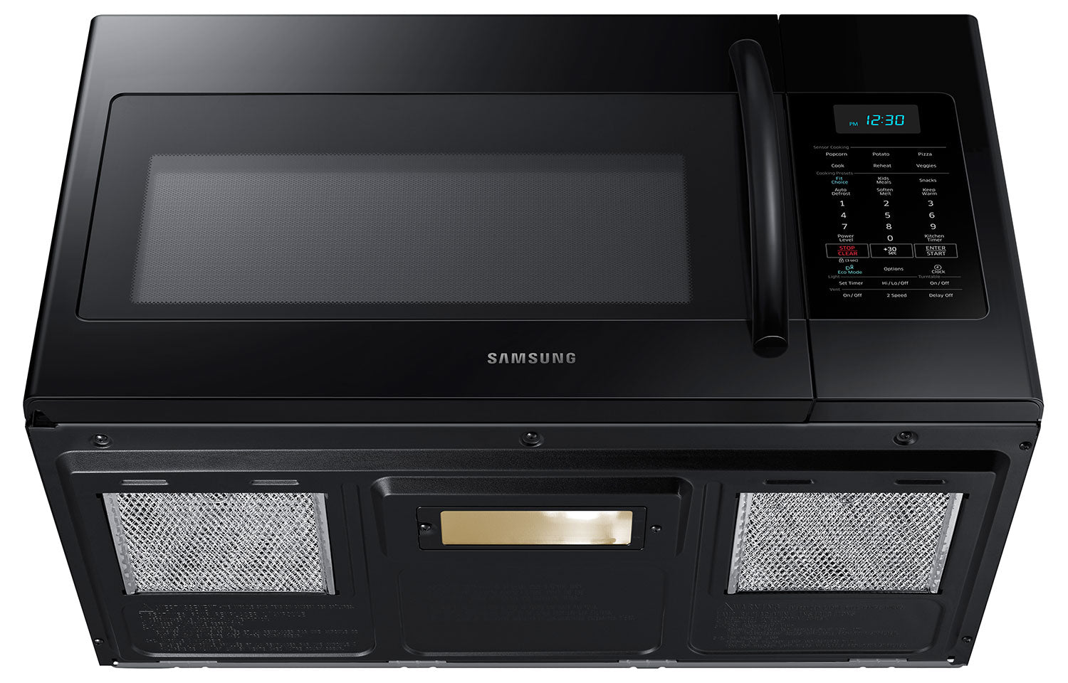Samsung Four micro-ondes avec hotte intégrée 1,7 pi³ noir ME17H703SHB ...