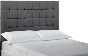 Galvin Tête de lit grand avec pattes réglables - gris