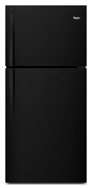 Whirlpool Réfrigérateur 19,2 pi³ avec congélateur en haut noir WRT549SZDB