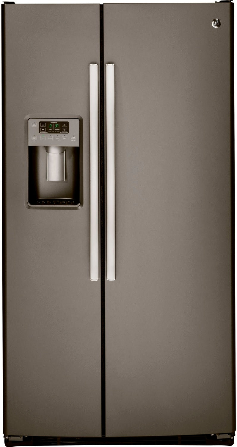 GE Slate Side-by-Side Refrigerator (22.5 Cu. Ft.) - GSS23HMHES