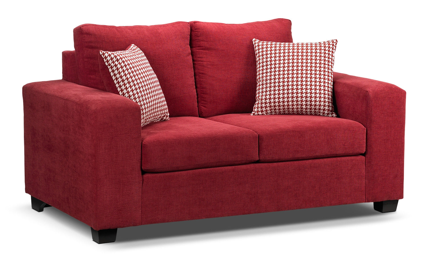 Fava Sofa, Loveseat and Chair Set - Red