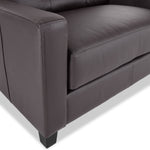 Kylie Leather Loveseat - Coffee
