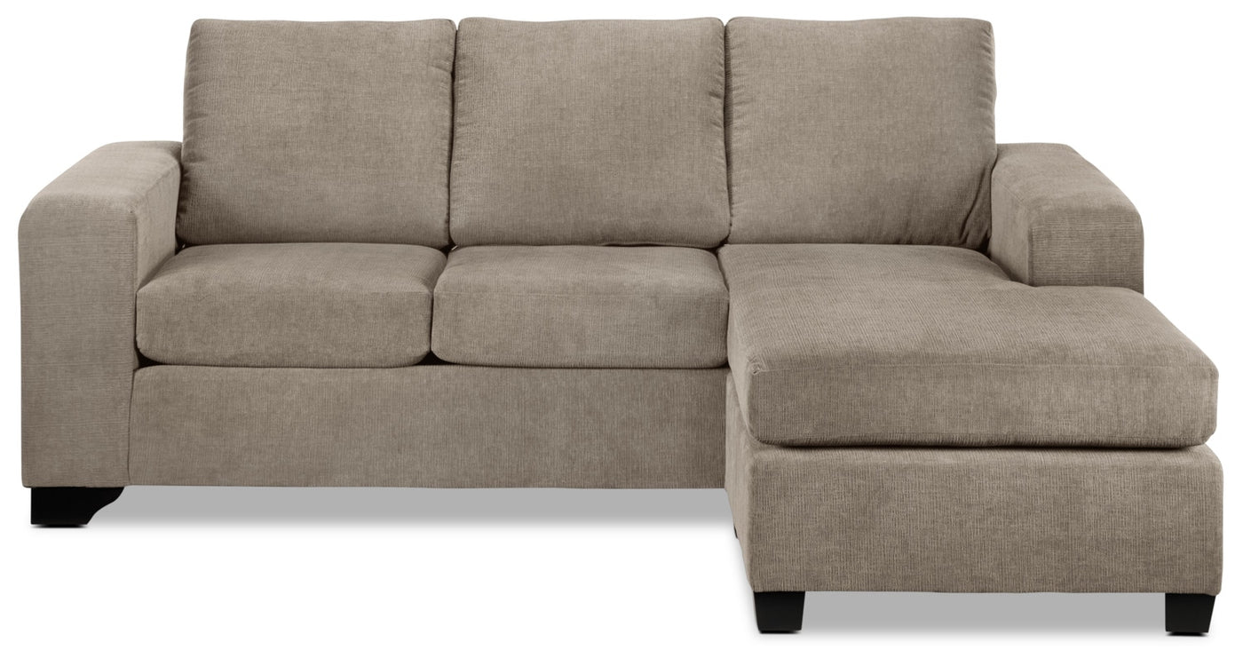 Fava Chaise Sofa - Pewter