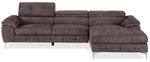 Aidhan 2-Piece Sectional with Right-Facing Chaise - Chocolate