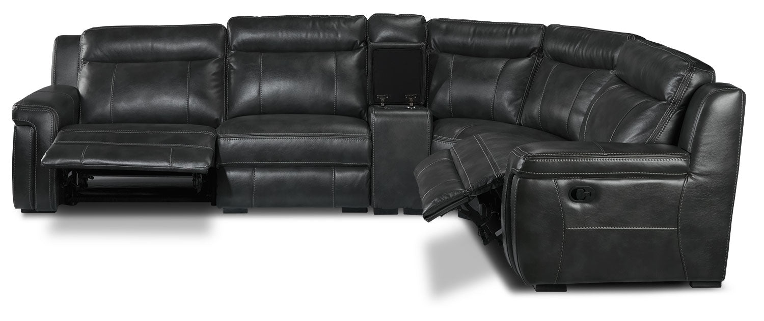 Bolero 5-Piece Reclining Sectional - Grey