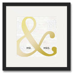 Mr. & Mrs. Framed Print (16" X 20")