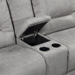 Pasadena 5-Piece Reclining Sectional with Right-Facing Chaise - Light Grey