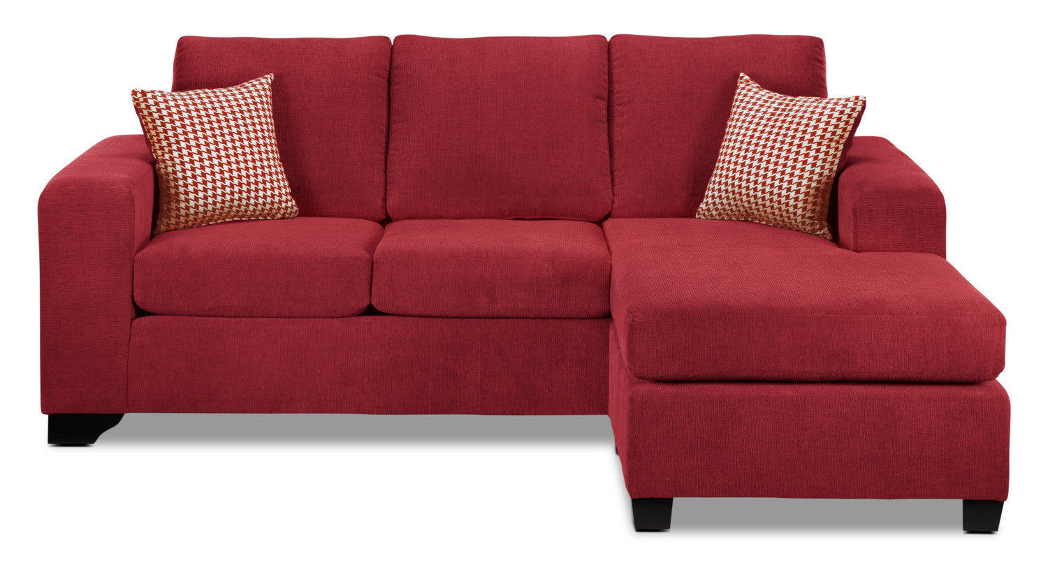 Fava Chaise Sofa - Red
