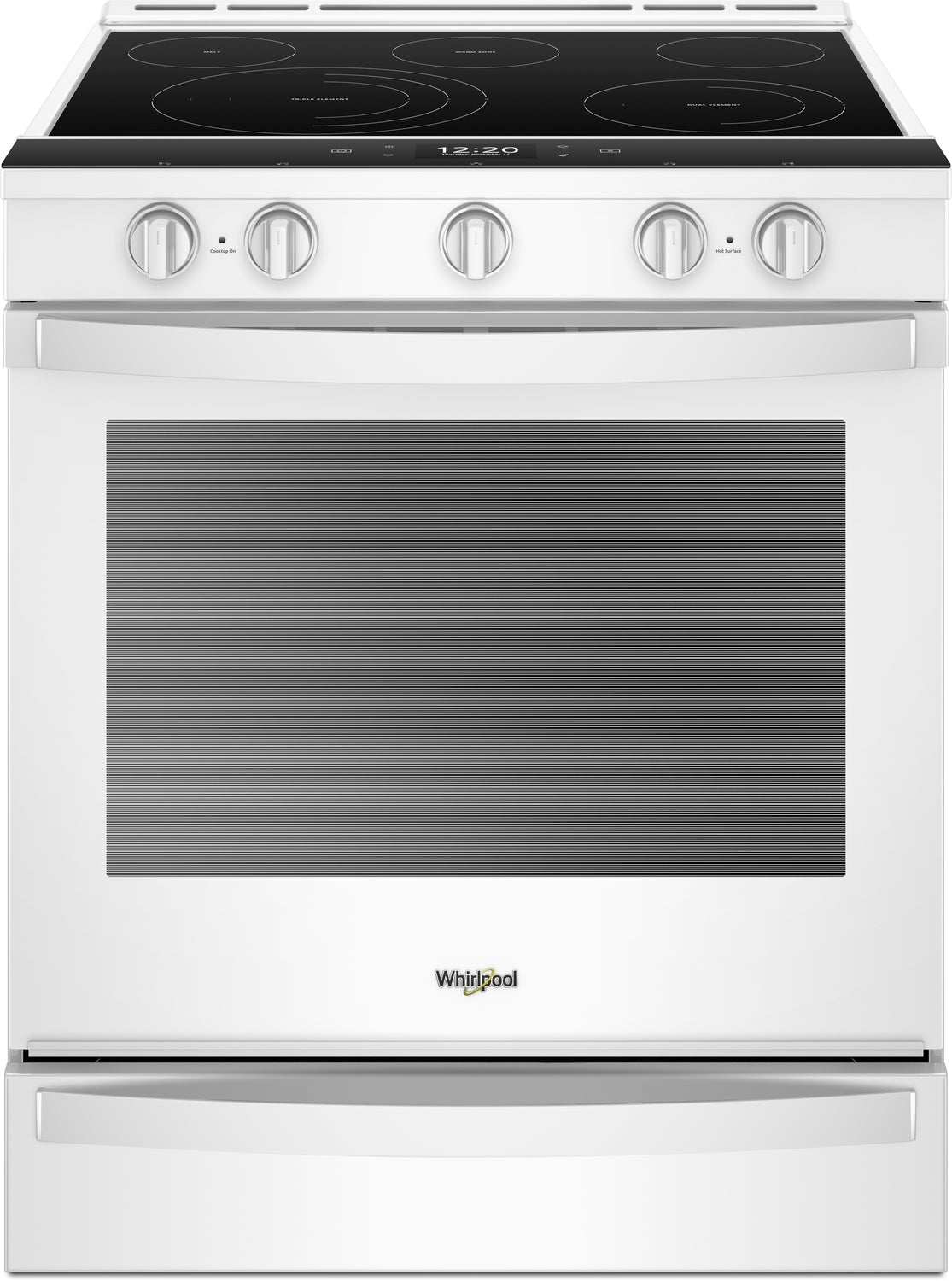 Whirlpool White Slide-In Electric True Convection Range (6.4 Cu. Ft.) - YWEE750H0HW