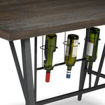 Richmond Pub-Height Dining Table - Dark Grey and Brown